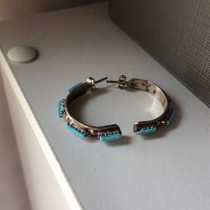 Turquoise sterling silver earrings